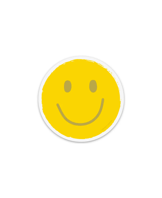 smiley face vinyl sticker