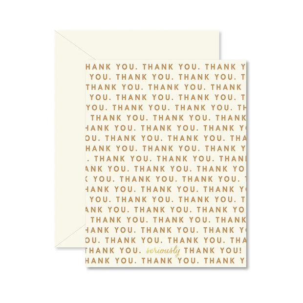 repeating thank you card