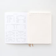 black bookcloth spine flex project planner