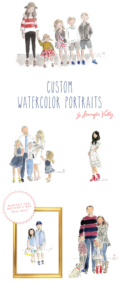 Custom Watercolor Portraits