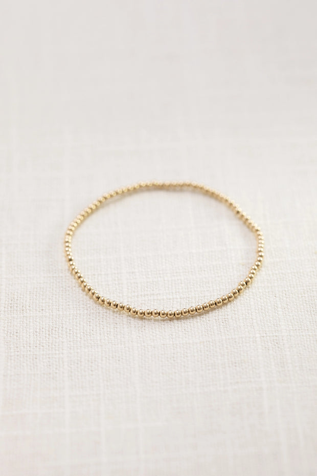 3mm Gold Fill Ball Bracelet