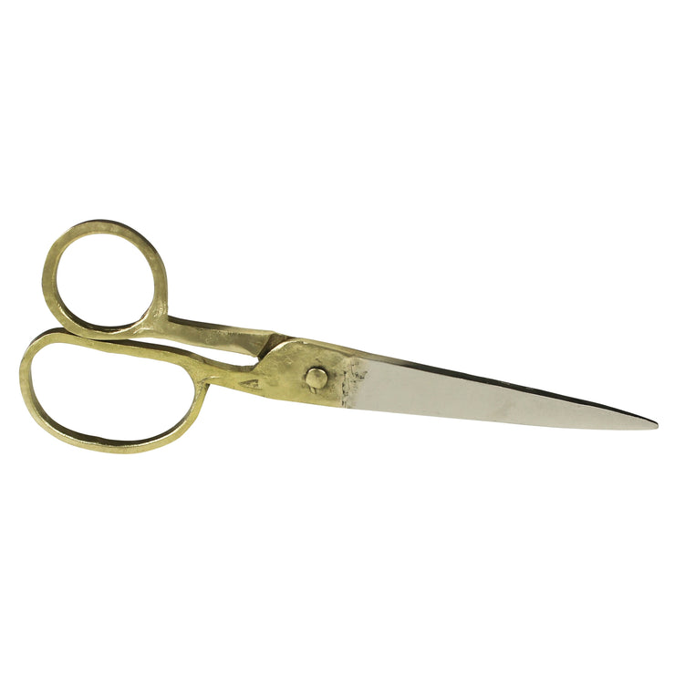 brass and steel desk scissors