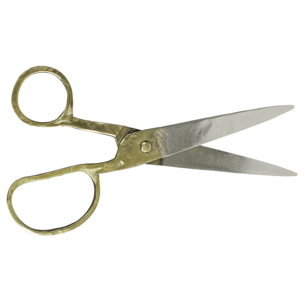 brass and steel desk scissors