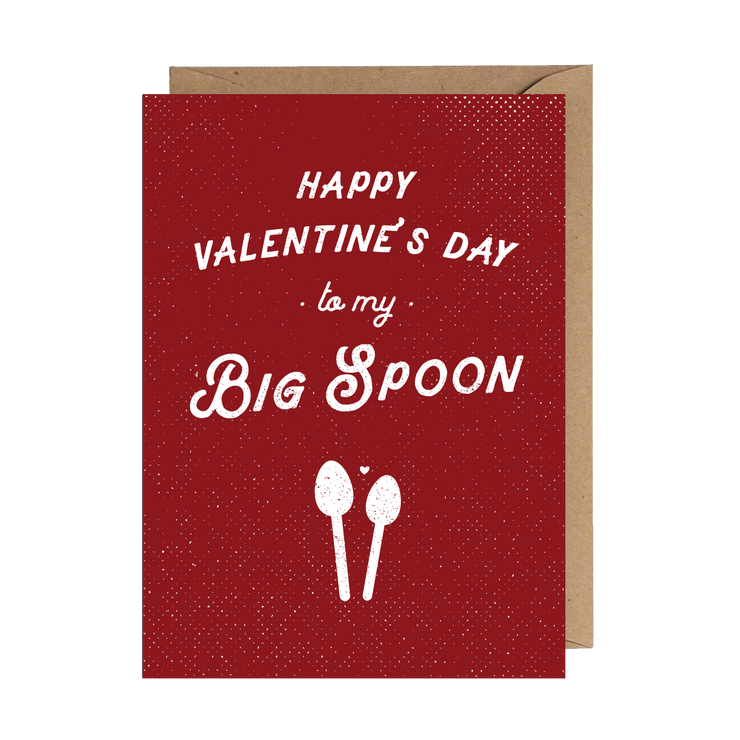 happy valentine's day big spoon card