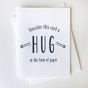 paper hug - sympathy and encouragement greeting card