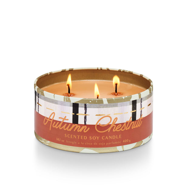 tried & true large tin candle, various scents