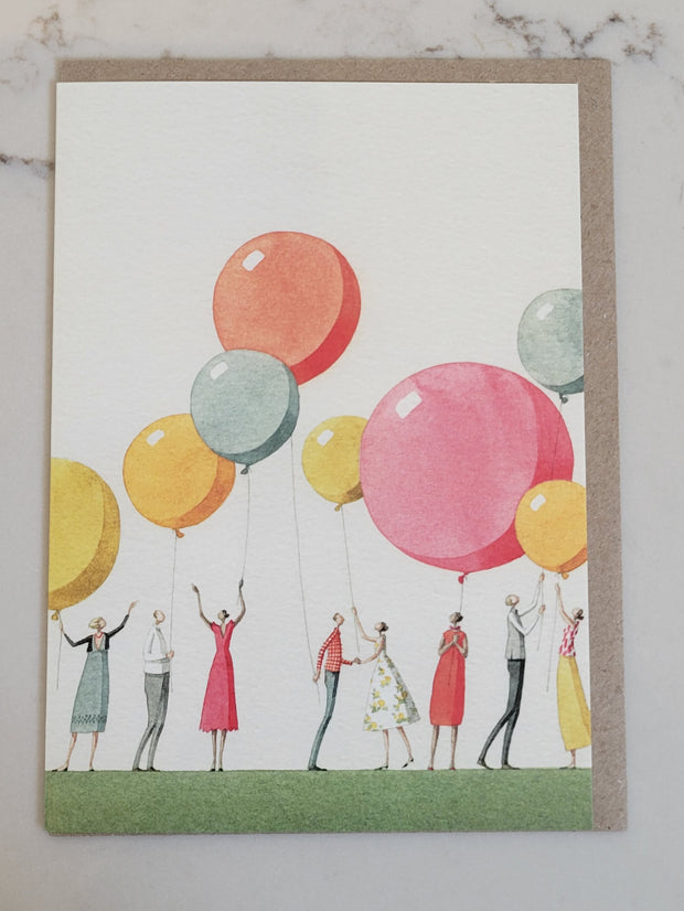 balloon party greeting card