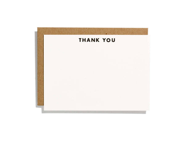 Futura Thank You Letterpress Flat Note Box Set