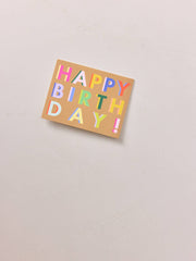 multicolor shadow birthday card