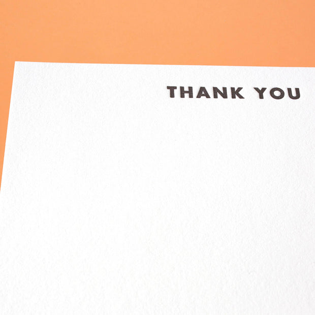 Futura Thank You Letterpress Flat Note Box Set