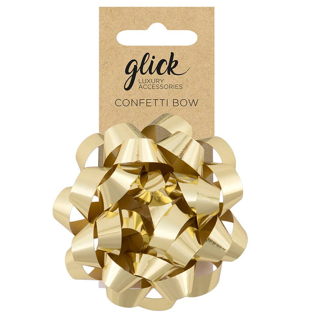 metallic gold bow