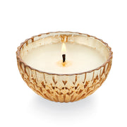 winter white mercury ornament candle