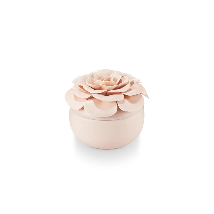 ceramic flower candle