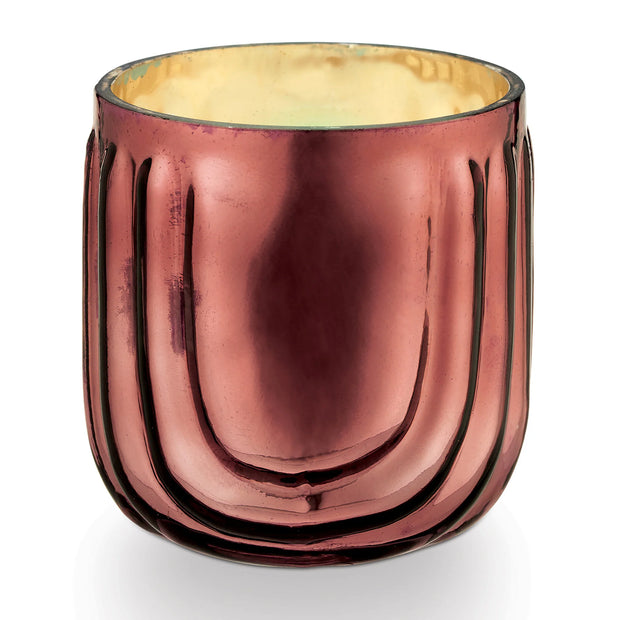 pressed glass candles - bon bon or pink pine