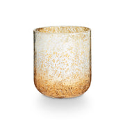 small radiant glass candle