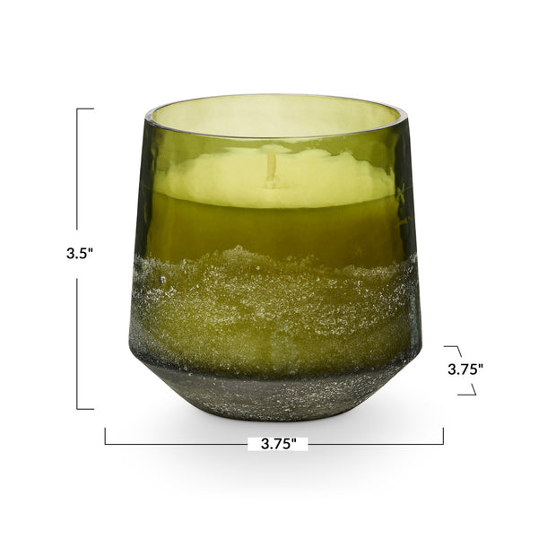 balsam & cedar baltic glass candle