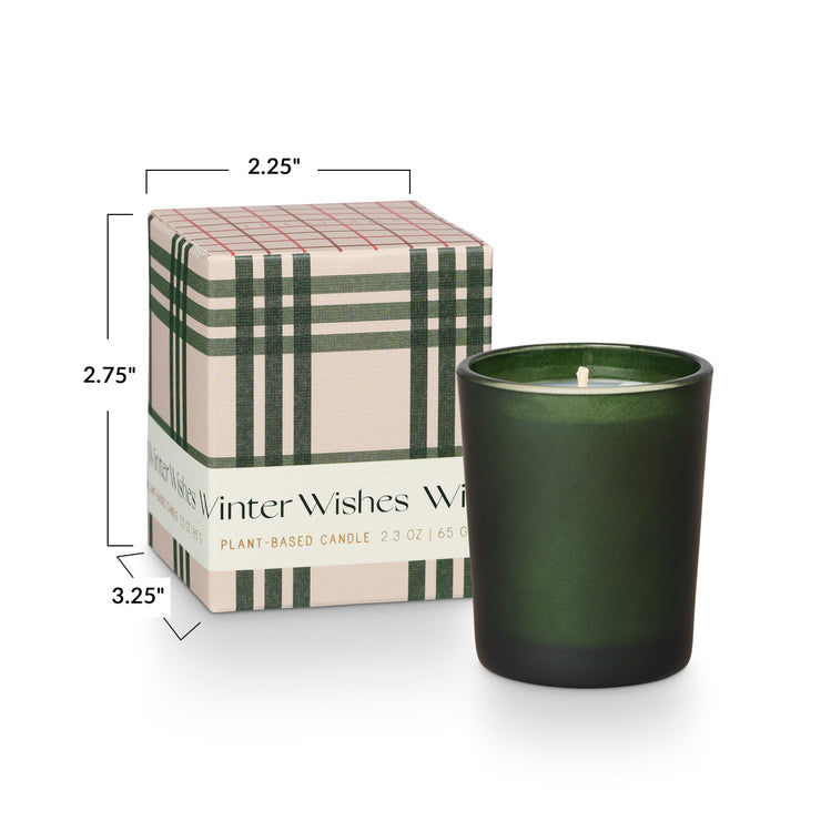 balsam & cedar boxed votive candle