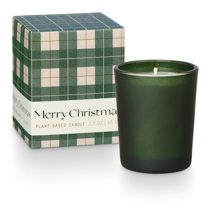 balsam & cedar boxed votive candle