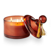 memory lane lidded glass candle