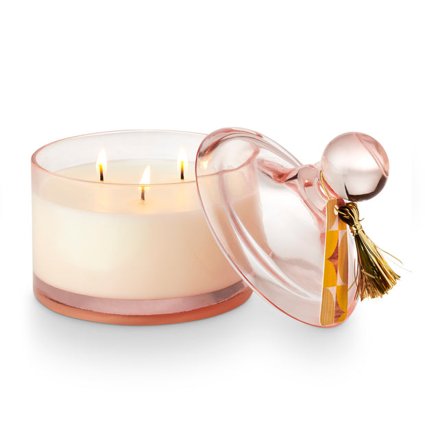 memory lane lidded glass candle