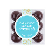 dark chocolate sea salt caramels