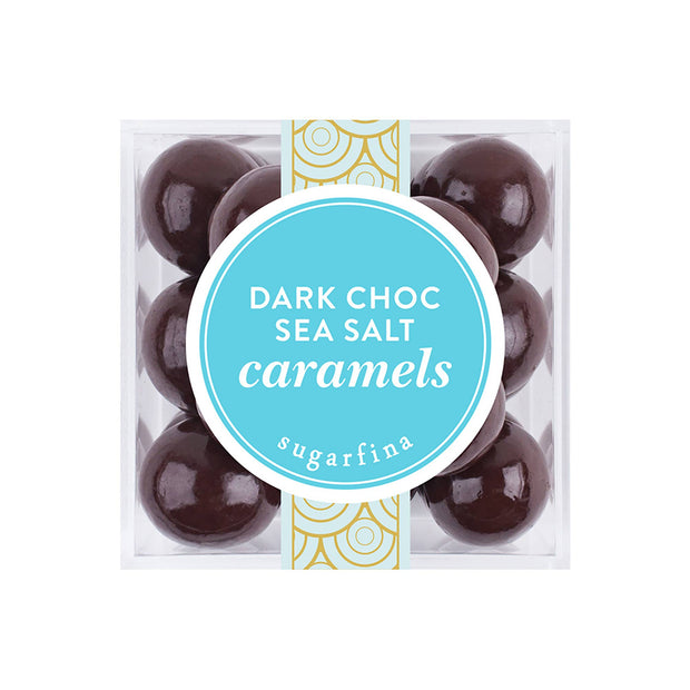 dark chocolate sea salt caramels