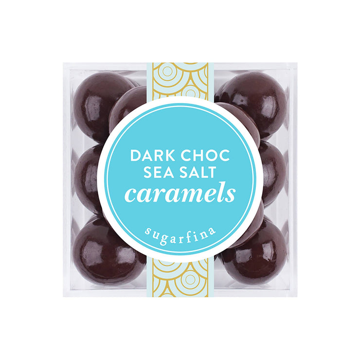 dark chocolate sea salt caramels