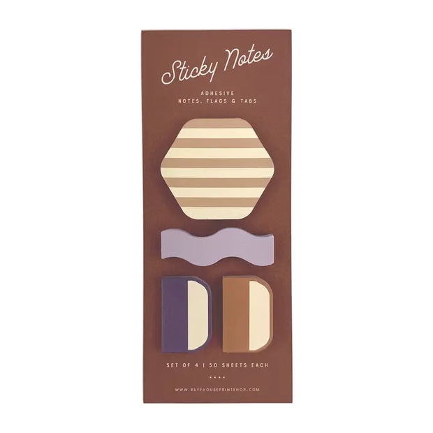 stripe sticky note set