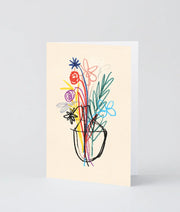 bouquet art card