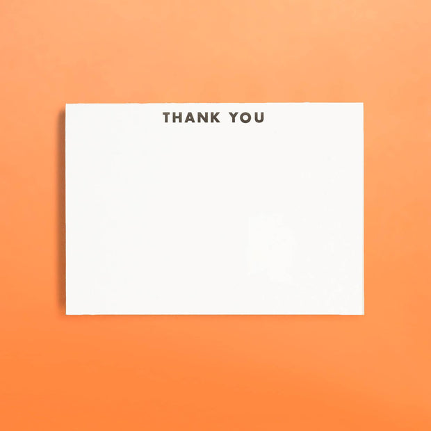 Futura Thank You Letterpress Flat Note Box Set