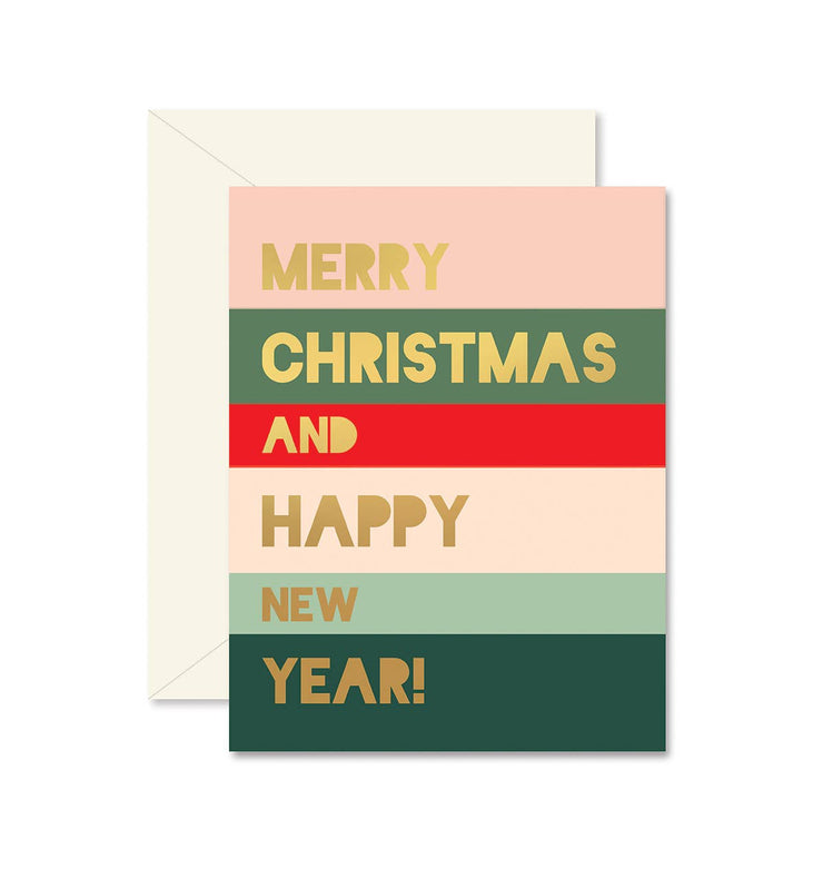 holiday colorblock christmas greeting card boxed set