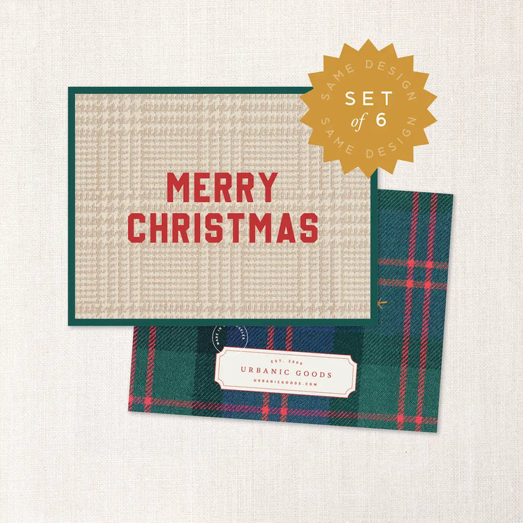 Tartan Tidings Christmas Cards (Set of 6)
