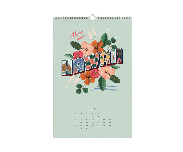 2024 greetings from around the globe wall calendar