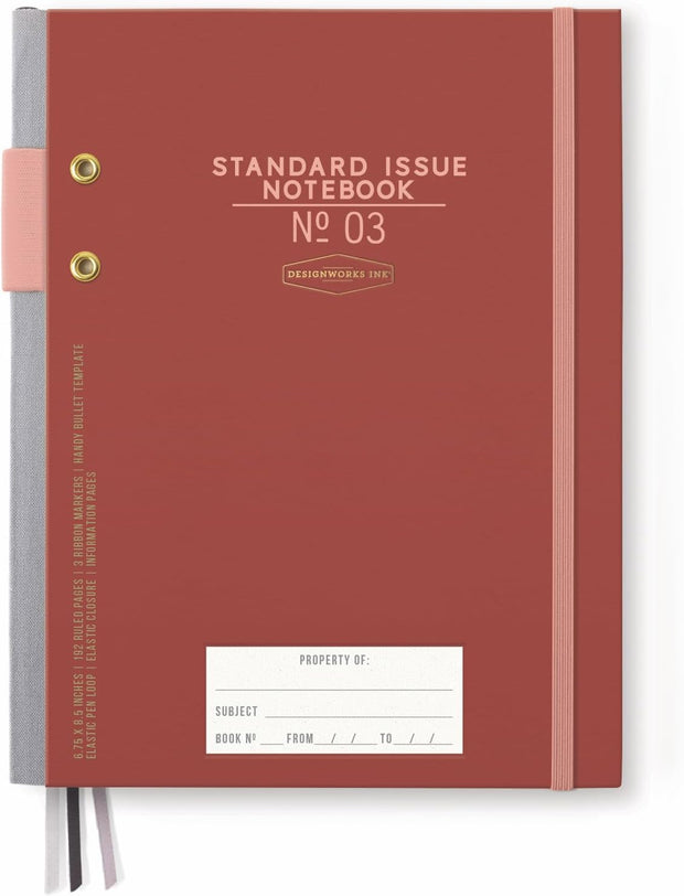 standard issue - hardcover fabric wrapped undated planner - various colors