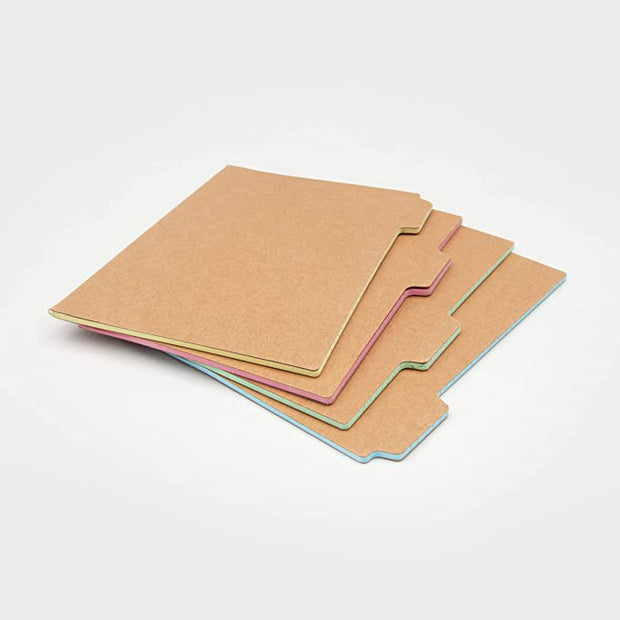 A4 tab kraft notebooks