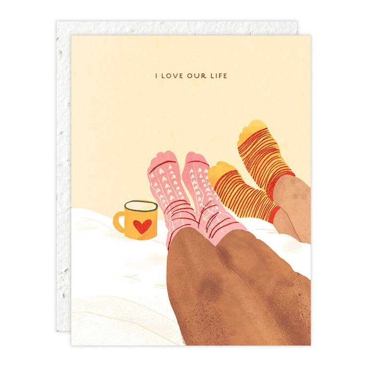 love our life card w/ plantable seed envelope