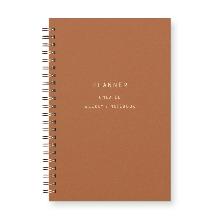 standard type undated planner journal