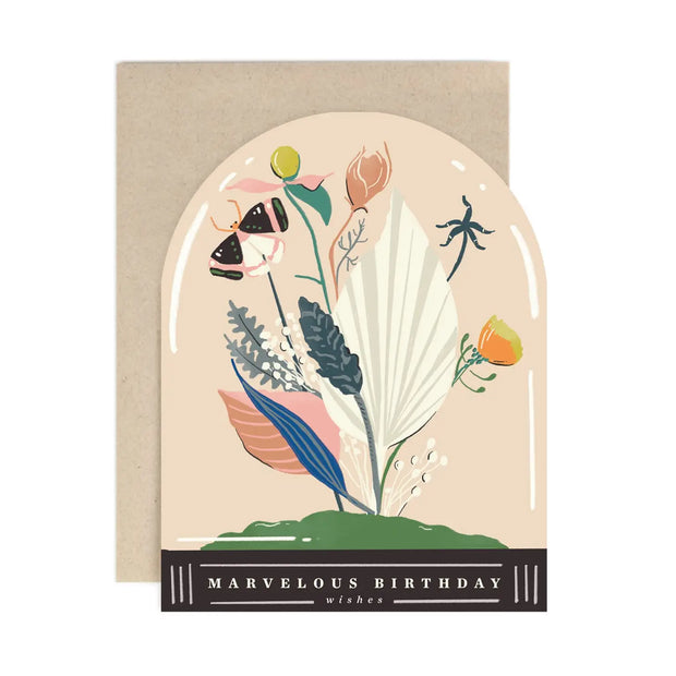 marvelous birthday terrarium card