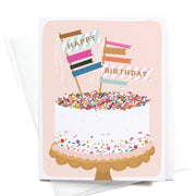 sprinkle cake birthday card