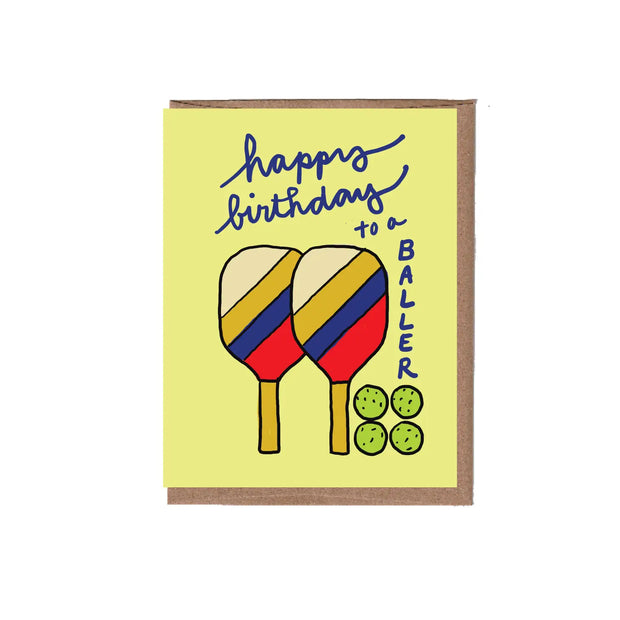 pickleball birthday card