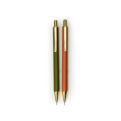 mechanical pencils - green + chili