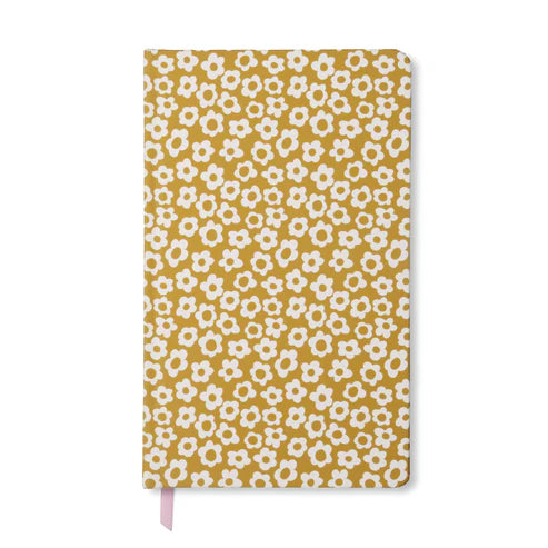 soft touch journal - orche groovy floral