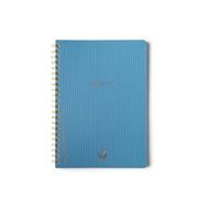 classic blue twin wire lined notebooks - various sizes