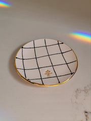 checked trinket dish