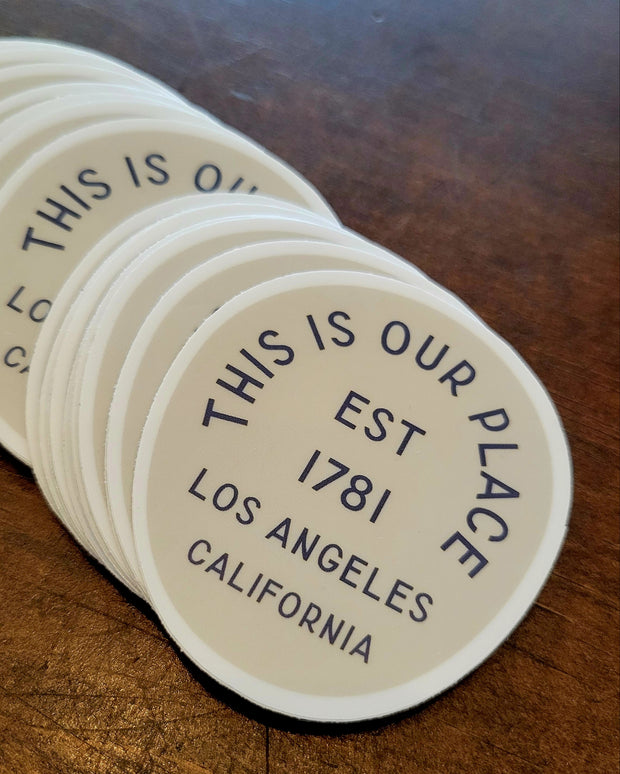our place los angeles sticker