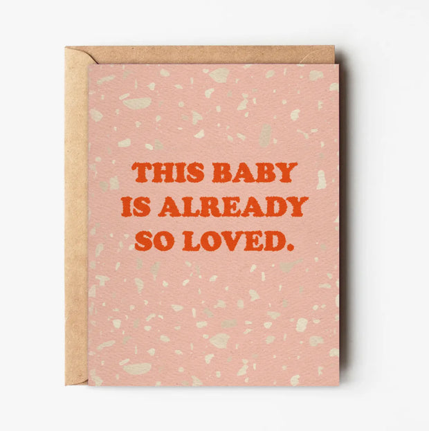 baby so loved card