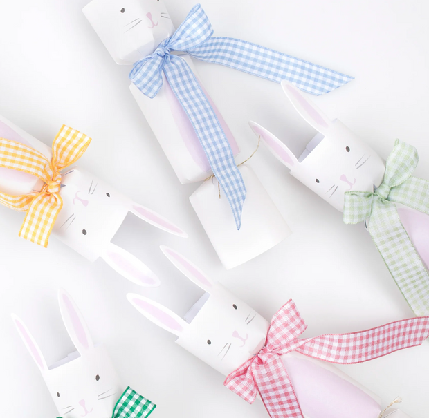 gingham bow bunny crackers