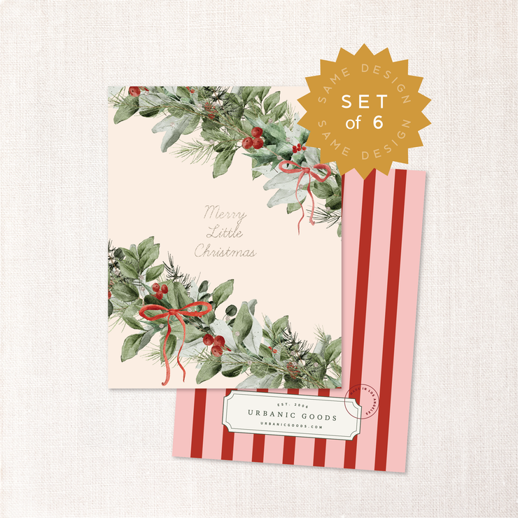 Merry Little Christmas Cards (Set of 6)