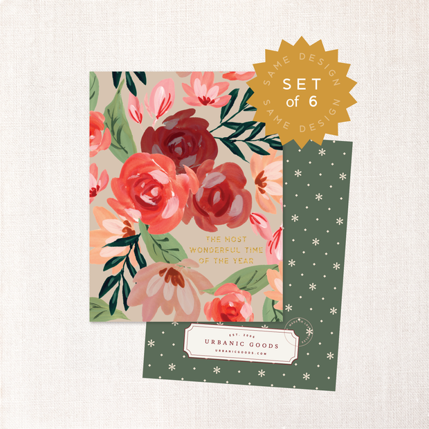 Most Wonderful Time  Card  (Set of 6)