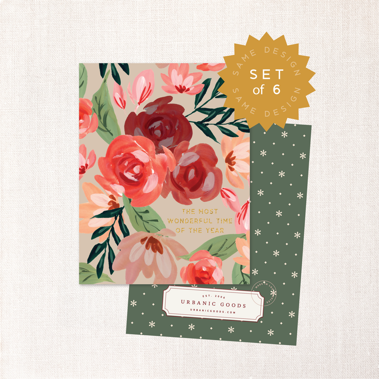 Most Wonderful Time  Card  (Set of 6)